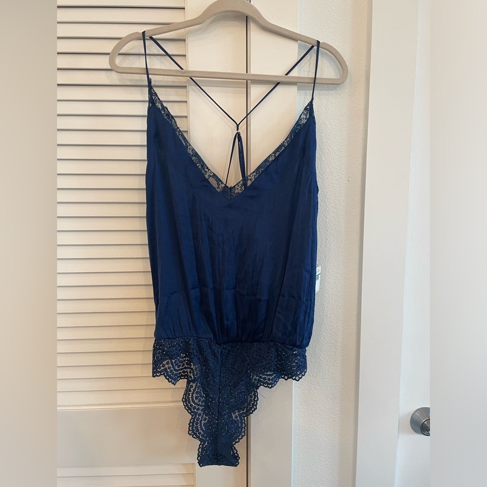 NWT Intimately Free People Blue Bodysuit